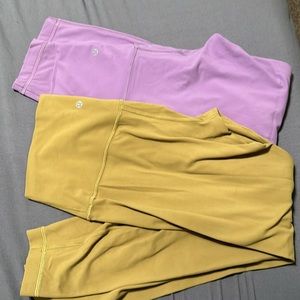 2 Pairs Lululemon Leggings size 8